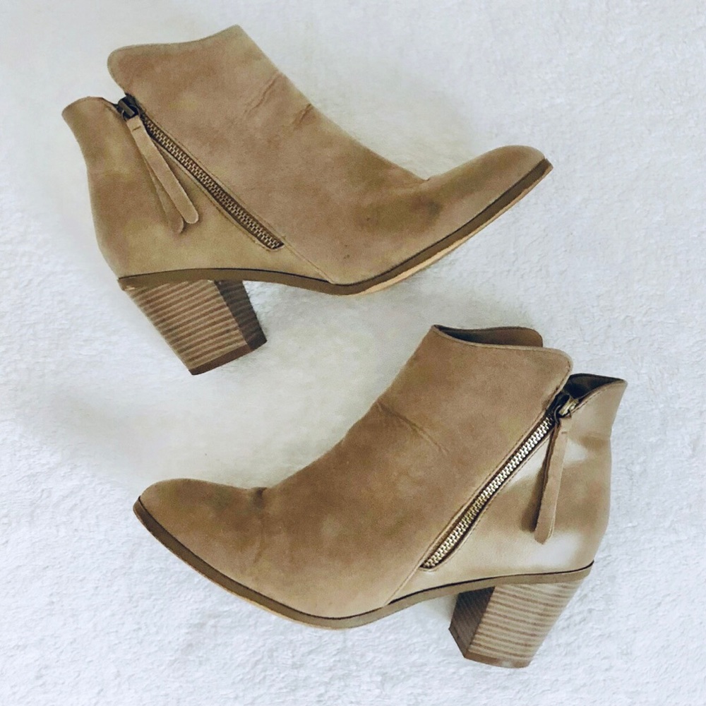 keke zipper embellished booties